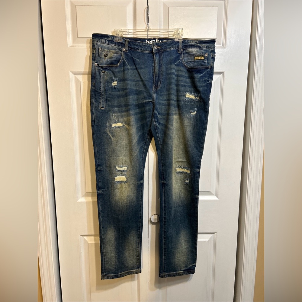 Born Fly Jeans Size 40 Distressed Blue Streetwear Denim Men’s
